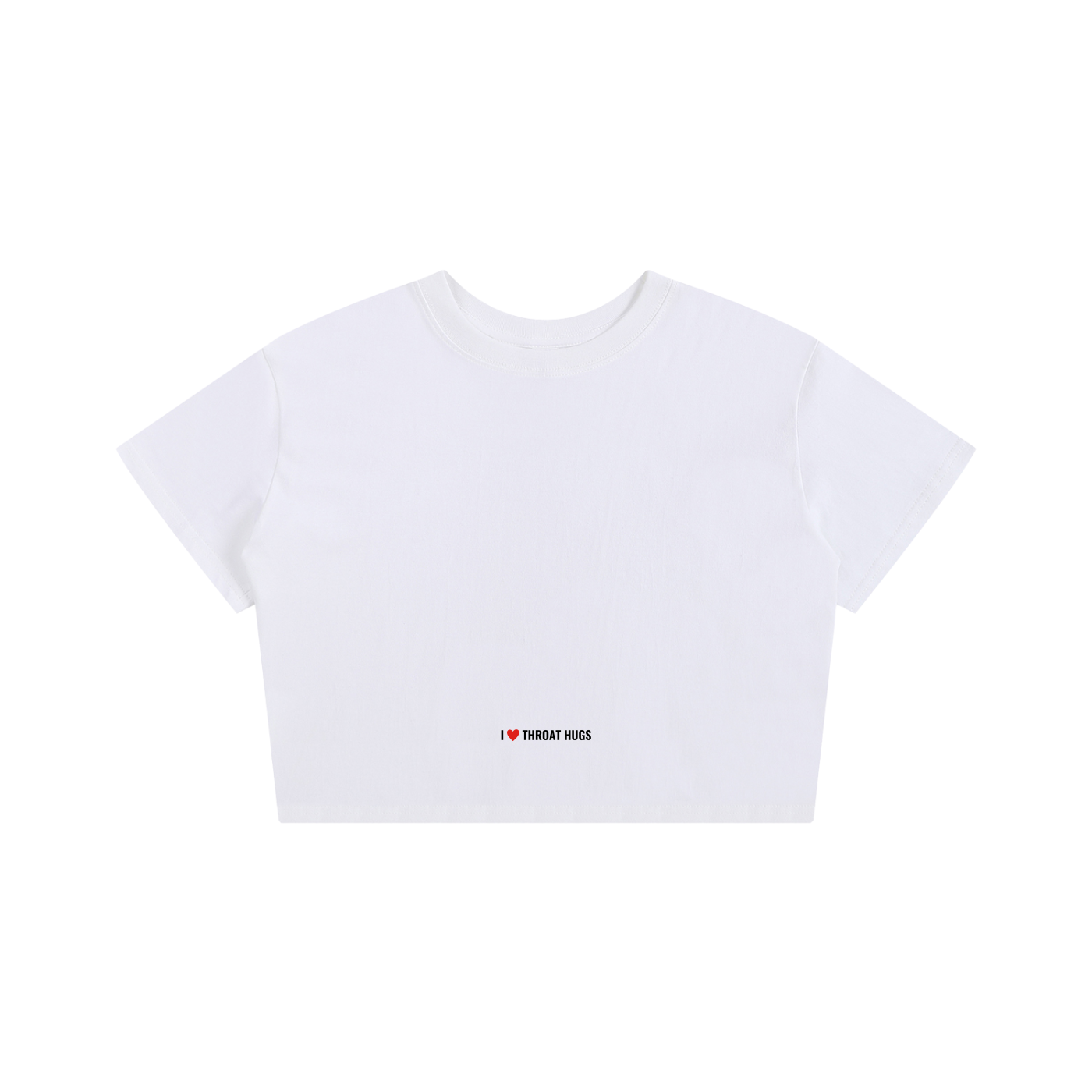 The "I ❤️" Crop Tee - WH