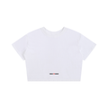 The "🫶 HUGGER" Crop Tee - WH