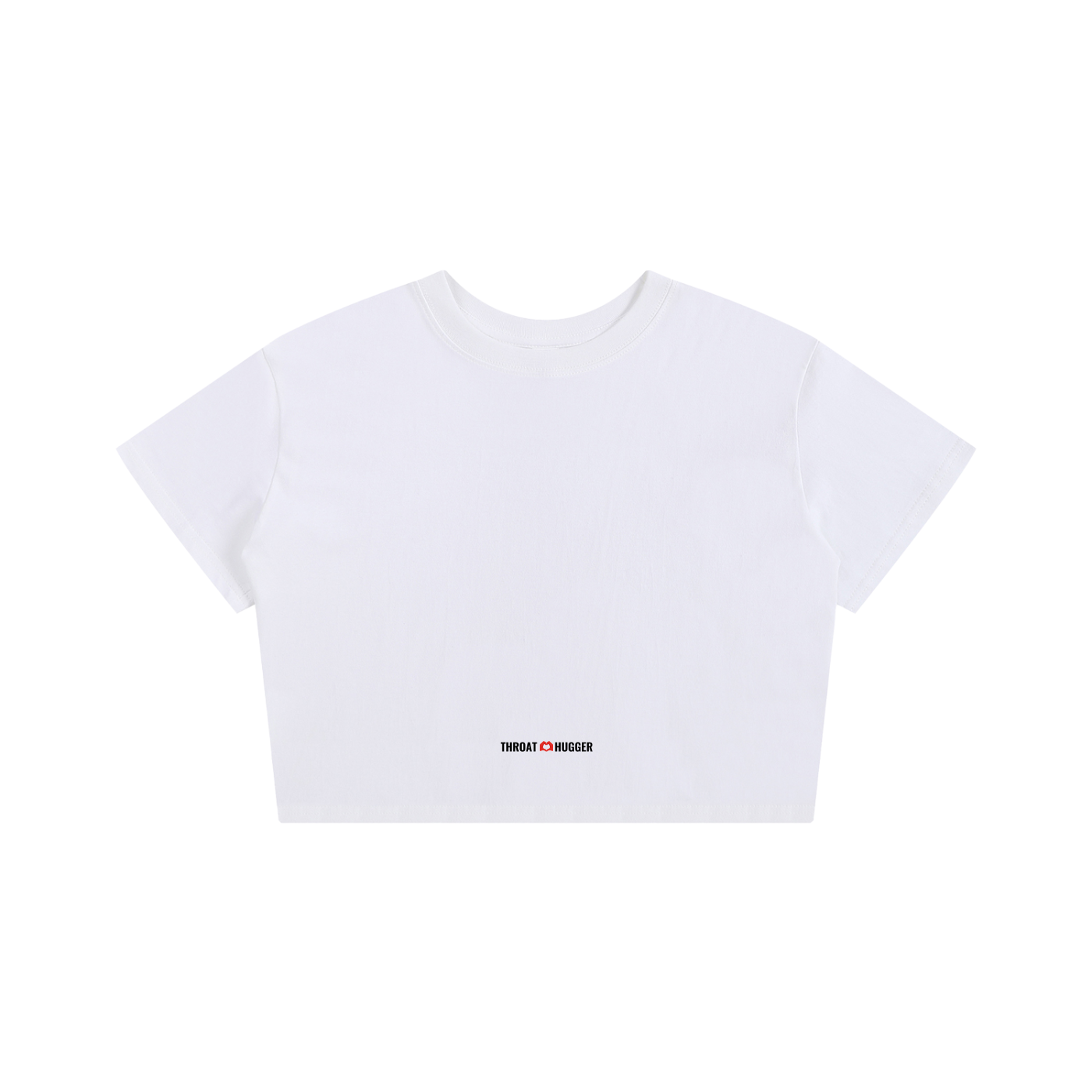 The "🫶 HUGGER" Crop Tee - WH